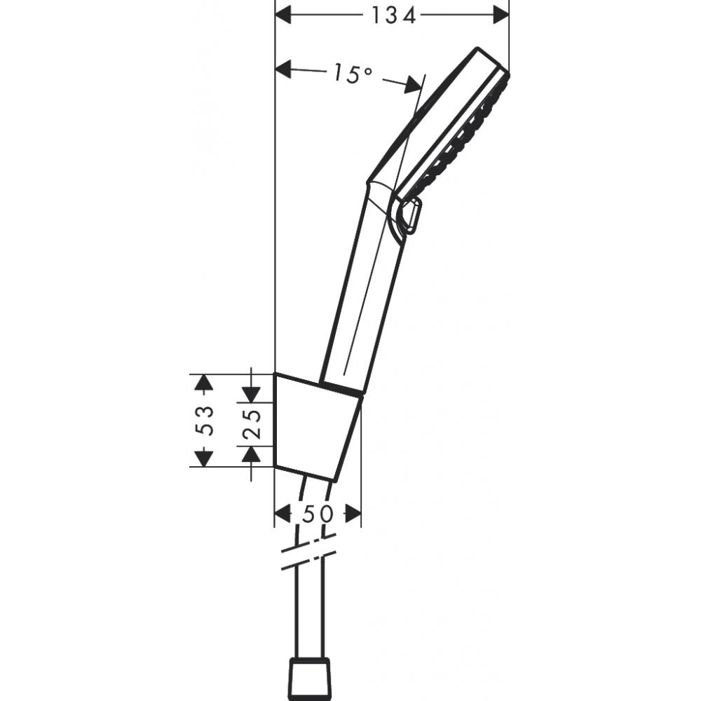 Душовий набір HANSGROHE Crometta Vario 26692400 із ручною лійкою та шлангом з тримачем хром