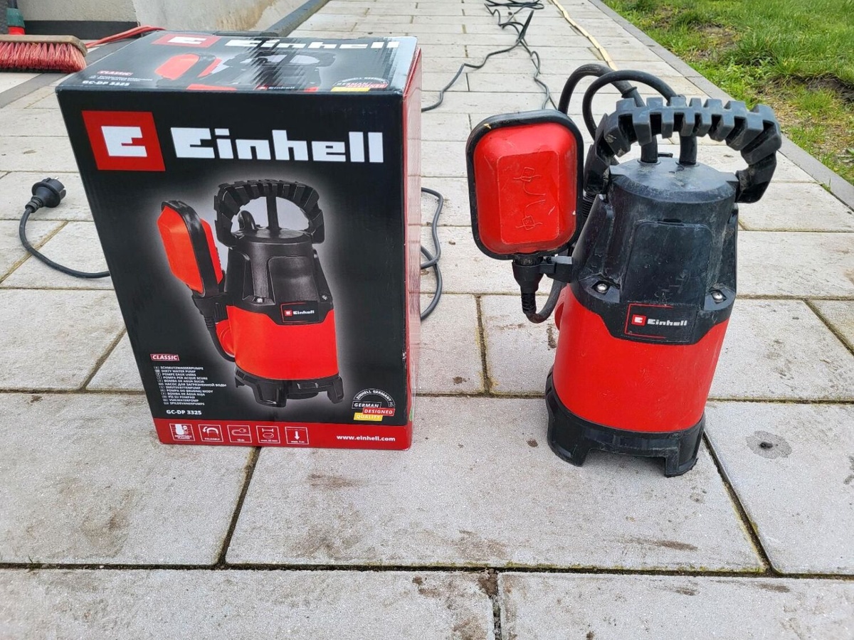 Насос погружной дренажный EINHELL центробежный GC-DP 3325 330Вт Hmax 6м 9.5м³/ч для грязной воды 4181530