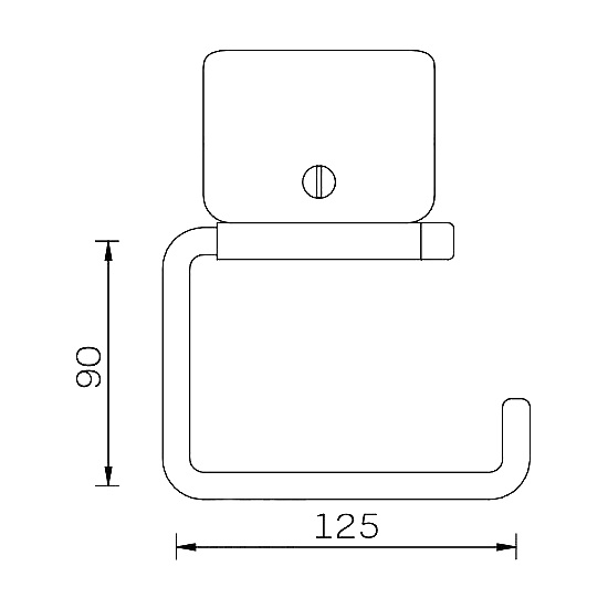 Тримач для туалетного паперу KOLO Lehnen Funktion L1103100 округлий із нержавіючої сталі хром