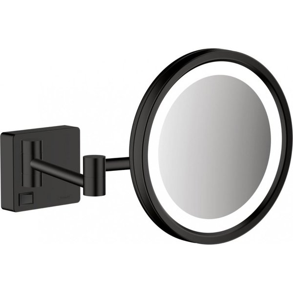 Косметическое зеркало для ванной HANSGROHE ADDSTORIS черный металл 41790670