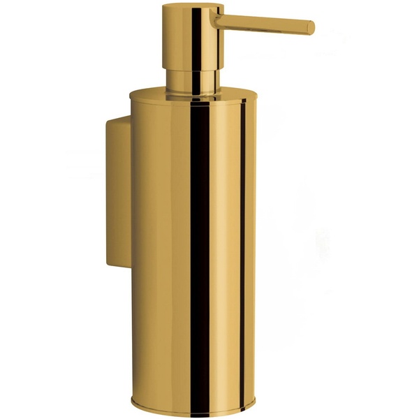 Дозатор для жидкого мыла OMNIRES UNI настенный на 150мл округлый металлический золото UN10720/OGL
