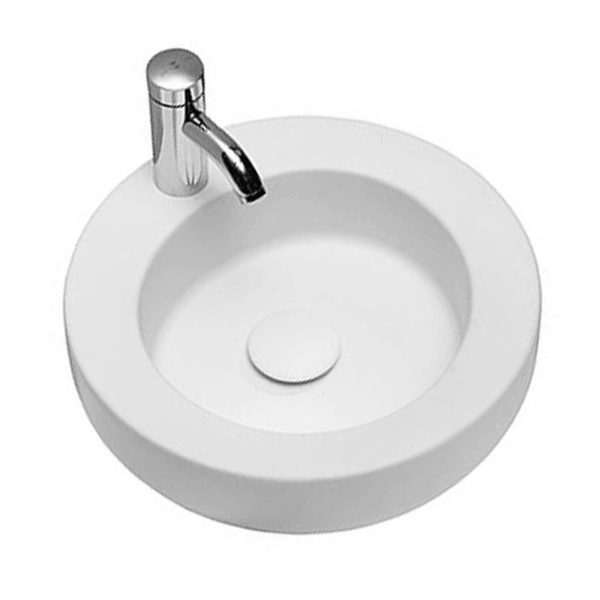 Раковина чаша накладная на столешницу для ванной 450мм x 450мм KOLO COCKTAIL белый круглая L31645000