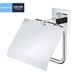 Держатель для туалетной бумаги с крышкой GROHE QuickFix Start Cube 41102000 прямоугольный металлический хром CV033420 4 из 6