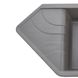 Мийка для кухні гранітна кутова GLOBUS LUX GARDA А0005 1000x500x219мм без сифону на півтори чаші сіра 000014435 6 з 7