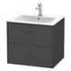 Тумба под умывальник DURAVIT Brioso 62x55.3x47.9см подвесная серая BR410104949 1 из 9