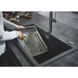 Раковина на кухню гранітна прямокутна GROHE 780мм x 510мм чорний із сифоном 31652AP0 5 з 7