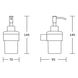 Дозатор для жидкого мыла MEXEN Adox настенный на 180мл прямоугольный стеклянный черный MEX-70182388-70 2 из 2