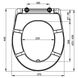 Сиденье для унитаза ALCAPLAST дюропласт 370x445мм быстросъемное 160мм между креплениями белое A601 2 из 2