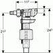 Впускной механизм для бачка унитаза GEBERIT Impuls280 подключение 3/8" боковой подвод воды 240.705.00.1 2 из 2
