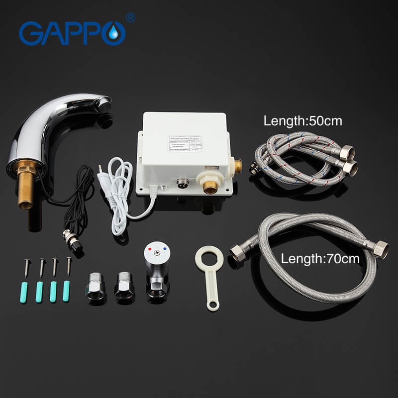 Змішувач для умивальника сенсорний GAPPO хром латунь G517
