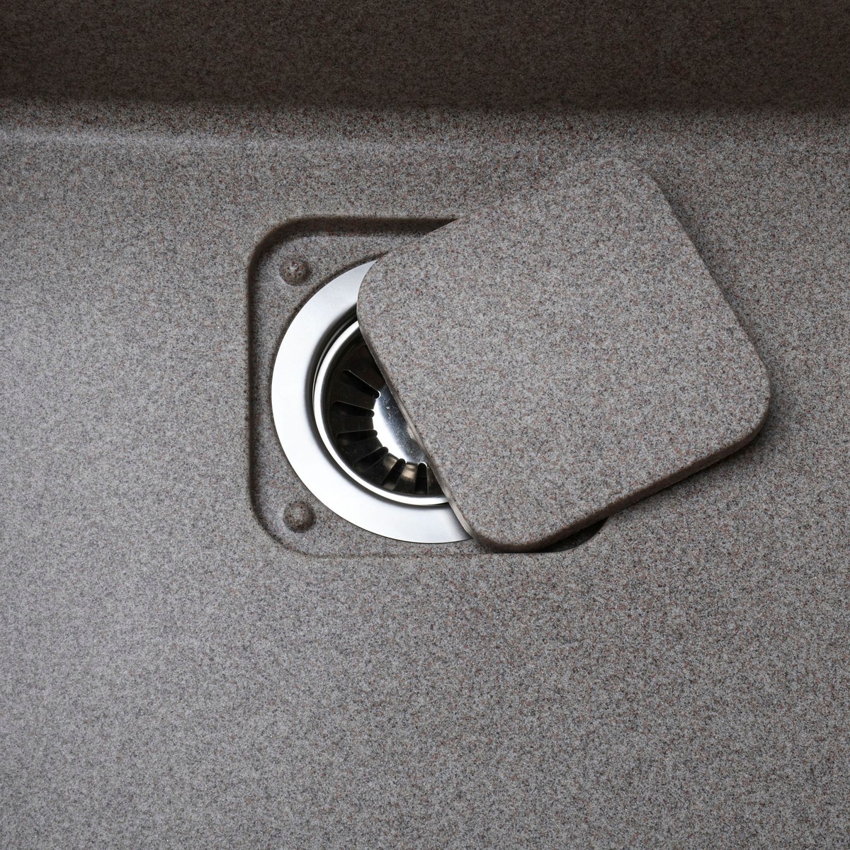 Мийка на кухню гранітна квадратна GLOBUS LUX BARBORA 510x510мм моко без сифону 000023484