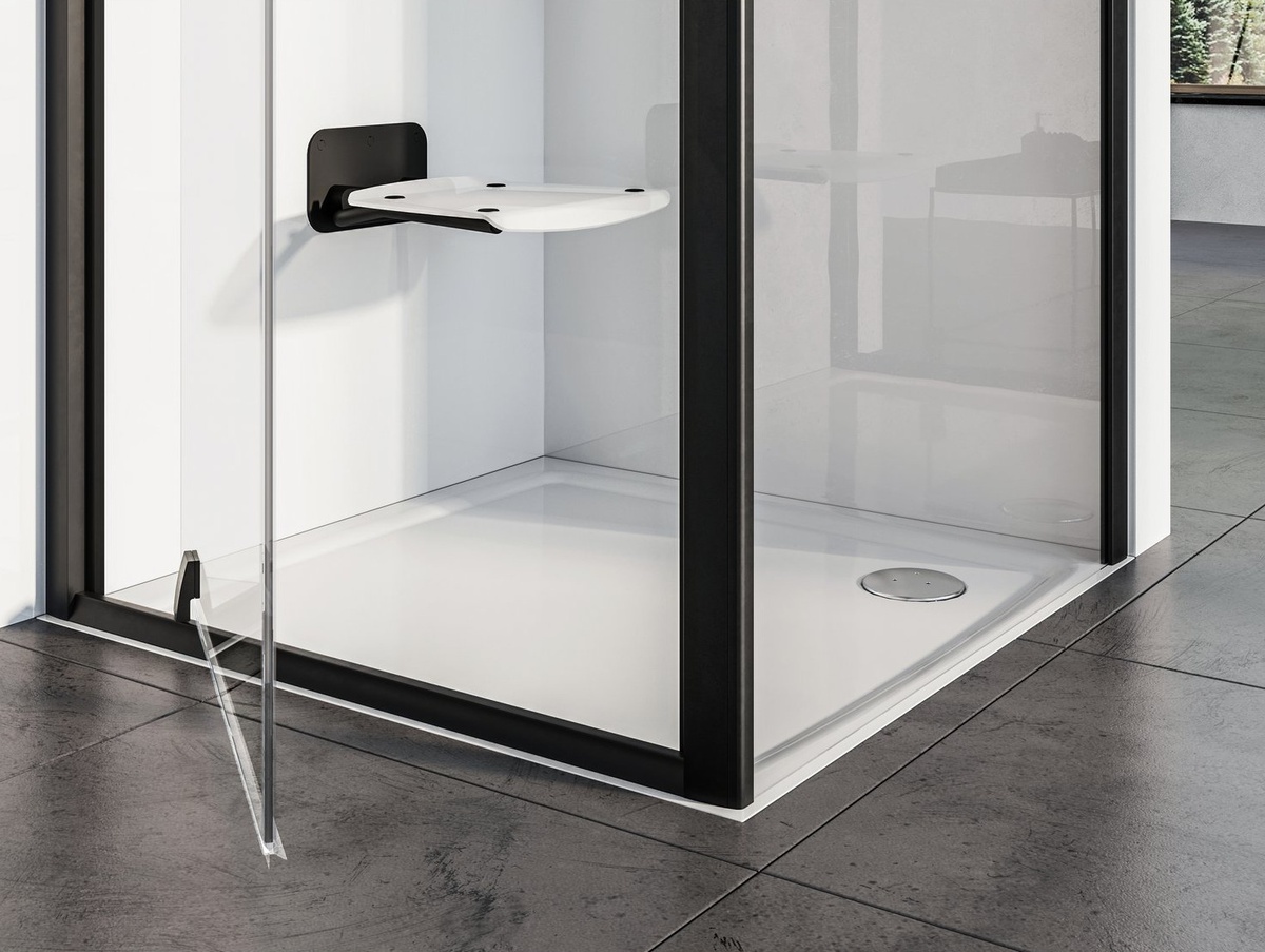 Піддон для душової кабіни RAVAK Perseus Pro Flat 90x90x3см композитний без сифону білий XA037711010