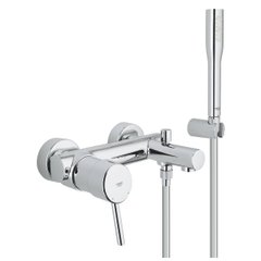 Змішувач для ванної однозахватний із коротким гусаком GROHE Concetto хром латунь 32212001