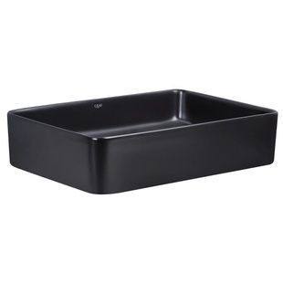 Умивальник накладний Q-TAP Tern 510x350x145мм прямокутний чорний QT1711A055MBN47302