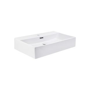 Умивальник підвісний Q-TAP Nando K 600x360x130мм прямокутний білий QT12117060KW