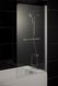 Ширма скляна для ванної права розпашна 150см x 80см EGER стекло матовое 5мм профиль хром 599-02R grey 3 з 3