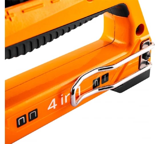 Степлер Neo Tools 4в1,6-14мм,тип скоб J,G,L,E,алюминиевый,регулировка забивания скобы
