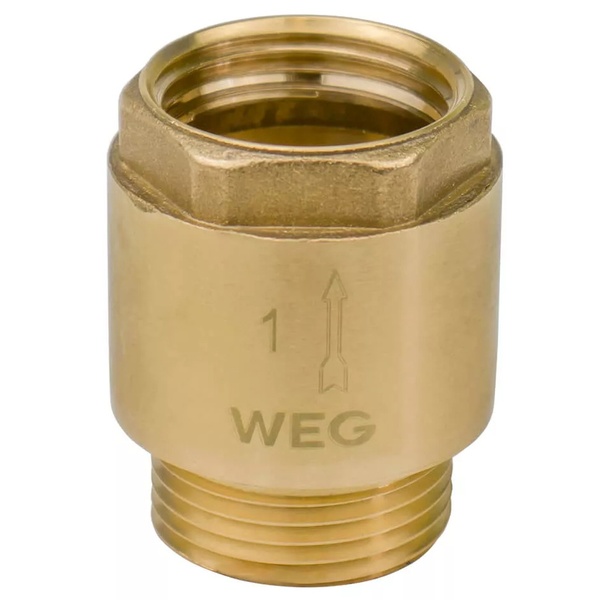 Обратный клапан для воды WEG пружинный 1" внутренняя-внешняя SQ-1039000