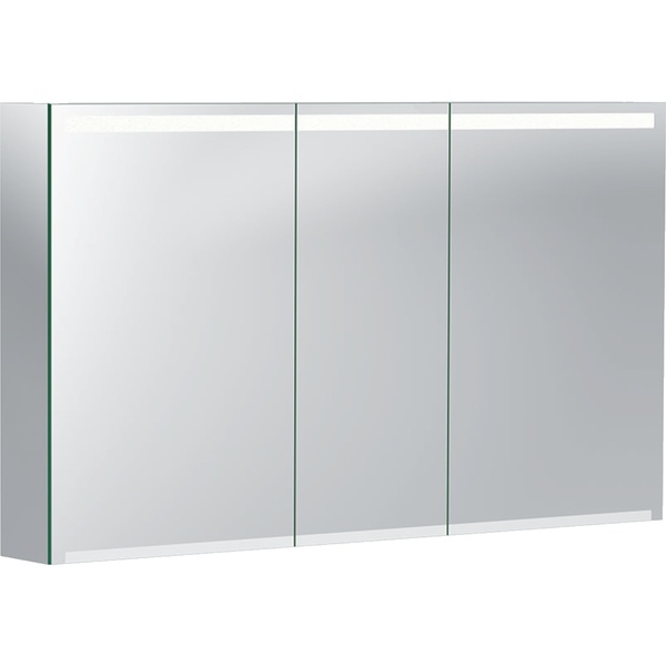 Шкафчик подвесной с зеркалом в ванную GEBERIT Option 120x70x15см c подсветкой белый 500.207.00.1