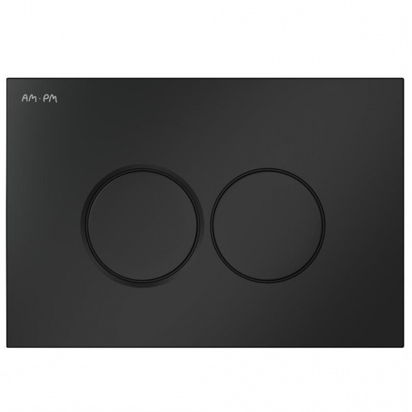 Кнопка слива для инсталляции AM.PM ProC пластиковая двойная матовая черная I070138