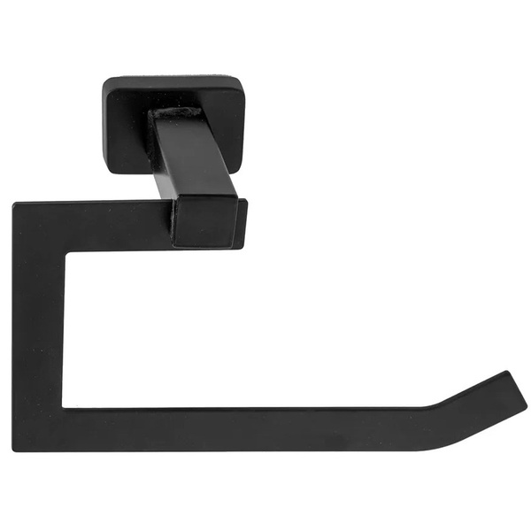 Держатель для туалетной бумаги REA ERLO прямоугольный металлический черный REA-80010
