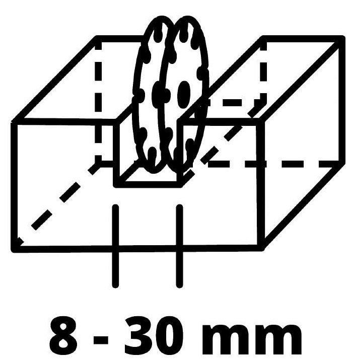 Борозник Einhell TE-MA 1500, диск 125мм, 1500Вт, паз 8-30мм, глибина пазу 5-30 мм, 8500об•хв, 4.8кг
