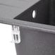 Мойка на кухню керамическая прямоугольная LIDZ GRF-13 435мм x 778мм черный без сифона LIDZGRF13780435200 6 из 7