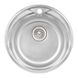 Кухонна мийка сталева кругла Q-TAP 510мм x 510мм мікротекстура 0.8мм із сифоном QTD510MICDEC08 1 з 7