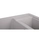 Мийка на кухню гранітна прямокутна LIDZ GRA-09 495мм x 610мм сірий на півтори чаші без сифону LIDZGRA09615500200 6 з 7