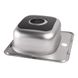 Кухонна мийка сталева квадратна LIDZ 385мм x 385мм мікротекстура 0.6мм із сифоном LIDZ3838DEC06 3 з 4