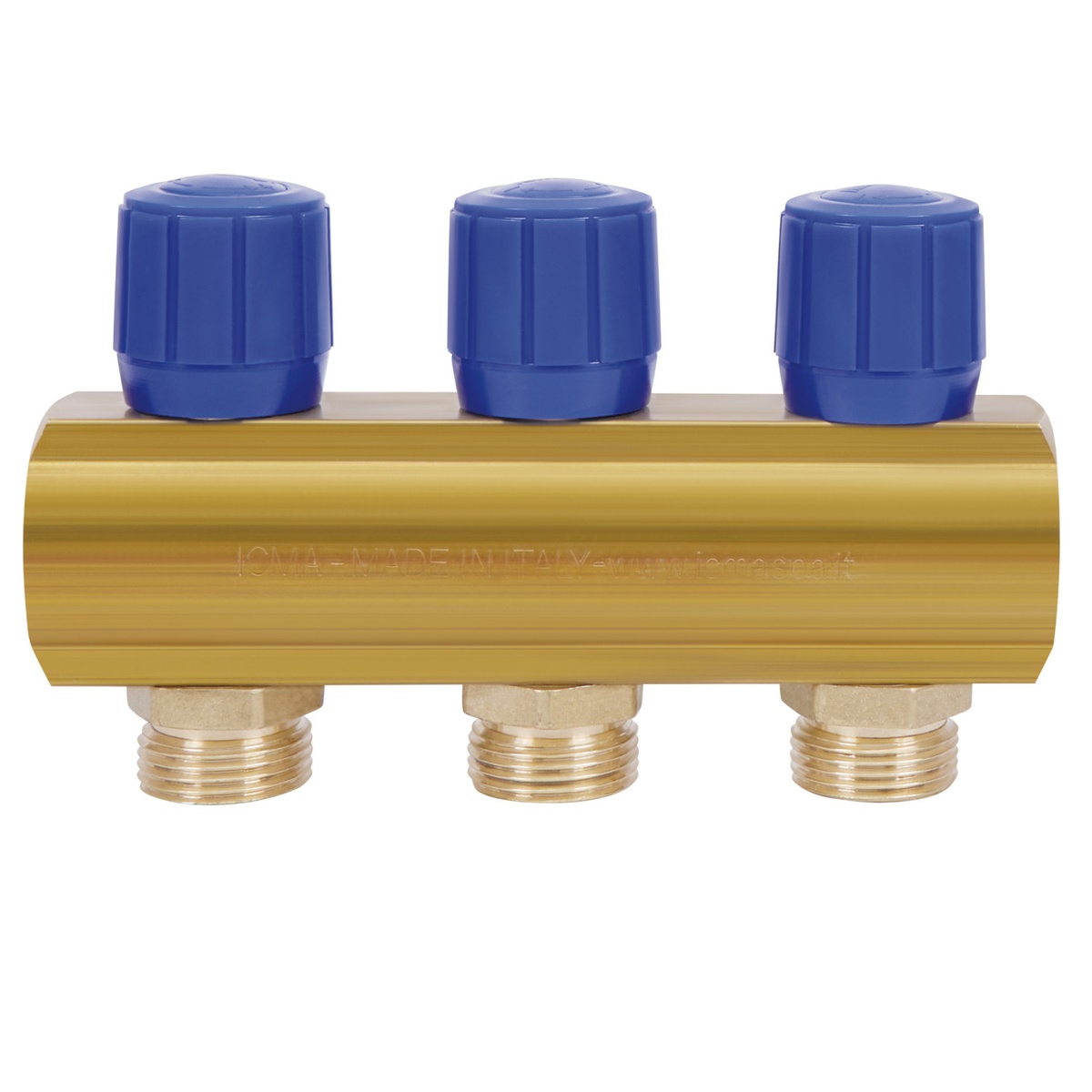 Коллектор для водопровода ICMA 3 контура 1"/3/4" 1105 (Blue) 871105PH0512