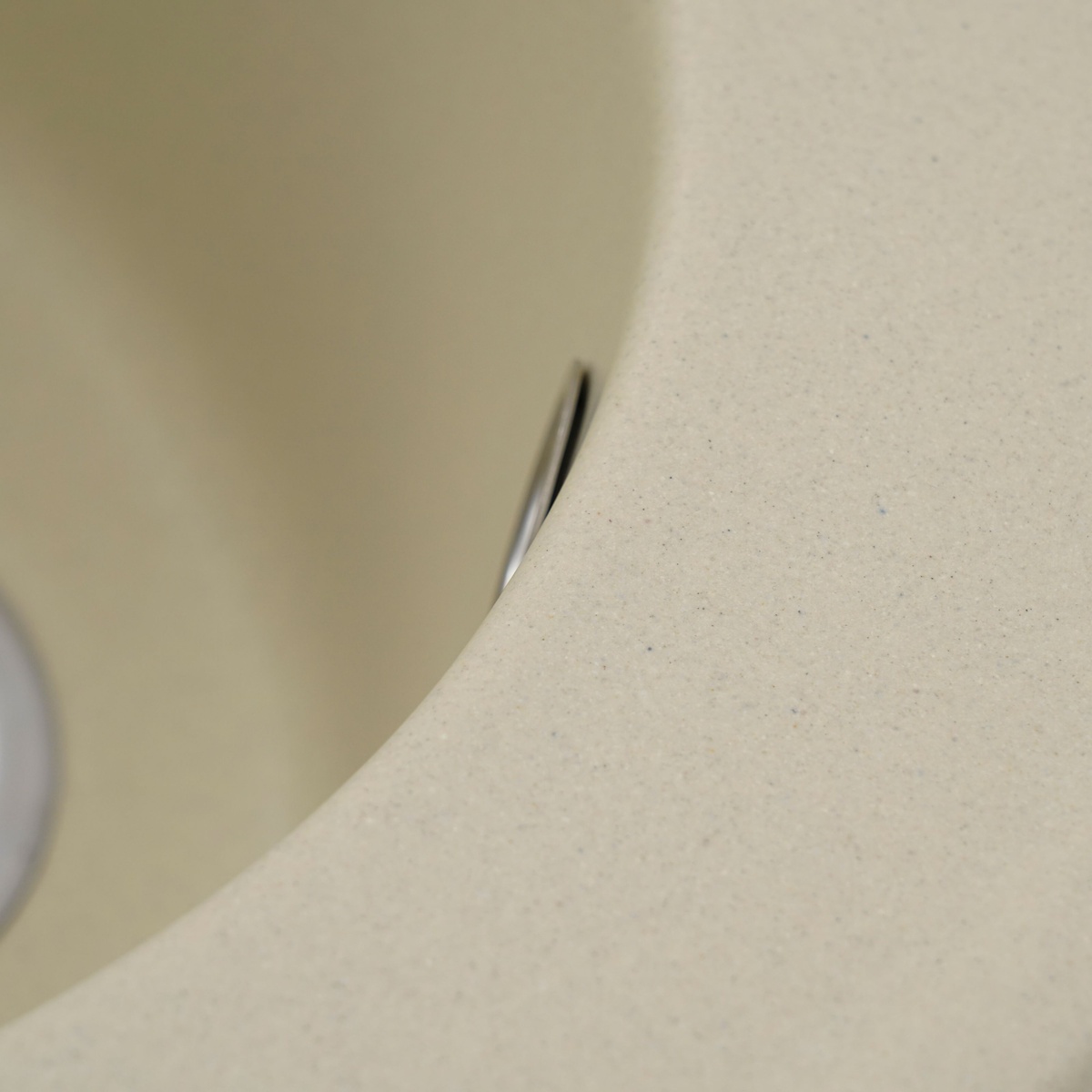 Мийка для кухні гранітна кругла PLATINUM 510 YARA 510x510x180мм без сифону бежева PLS-A27506