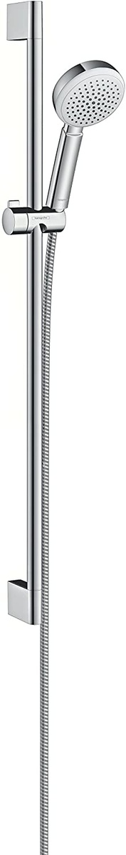 Душовий набір із стійкою HANSGROHE Crometta 100 із шлангом 1600мм ручною лійкой 100мм та тримачем хром 26658400