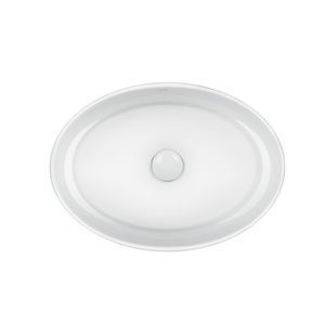 Умывальник накладной Q-TAP Kolibri 495x360x140мм овальный белый QT10113054W