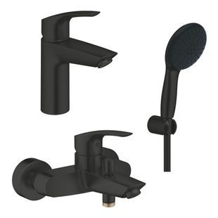 Набір змішувачів для ванної GROHE Eurosmart New чорний метал 324672433_333002433_261642433