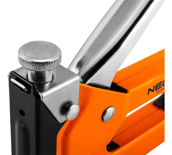 Степлер Neo Tools, 4-14мм, тип скоб J, регулювання забивання скоби