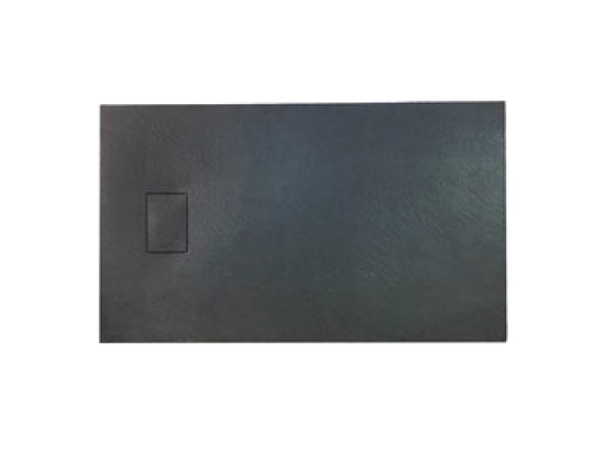 Піддон для душової кабіни ASIGNATURA Vik 59837002 120x80x4см прямокутний композитний із сифоном чорний