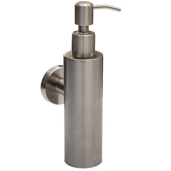 Дозатор для жидкого мыла PLATINUM SR9531N PLS-A22060 настенный на 300мл округлый из нержавеющей стали сатин