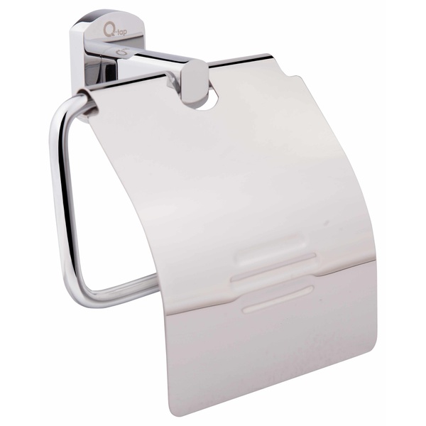 Тримач туалетного паперу із кришкою Q-TAP Liberty хром метал QTLIBCRM1151