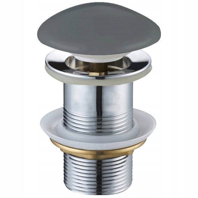 Донний клапан натискний для раковини MEXEN без переливу керамічний 1 1/4" матований сірий MEX-79910-71