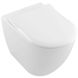 Унитаз напольный безободковый белый без бачка VILLEROY&BOCH SUBWAY 2.0 без сиденья выпуск в стену 5602R001 1 из 9