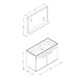 Комплект меблів для ванної ROZZY JENORI FIRST білий RJ20800WO 2 з 10