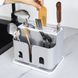 Органайзер для кухонных принадлежностей MVM пластиковый серый 185x115x225мм KP-55 GRAY/WHITE 3 из 8