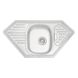 Кухонна мийка із нержавіючої сталі кутова Q-TAP 500мм x 950мм матова 0.8мм із сифоном QT9550SAT08 1 з 7