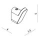 Набір аксесуарів для ванної VOLLE FIESTA set20210209 прямокутний металевий хром 5 з 5