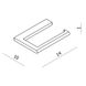 Набор аксессуаров для ванной VOLLE FIESTA set20210209 прямоугольный металлический хром 4 из 5
