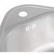 Мойка на кухню металлическая круглая Q-TAP 500мм x 440мм микротекстура 0.8мм с сифоном QT4450MICDEC08 6 из 7
