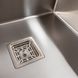 Мийка для кухні із нержавіючої сталі прямокутна врізна під стільницю PLATINUM HSB 580x430x220мм матова 1мм із сифоном PLS-A37024 5 з 5