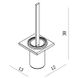 Набор аксессуаров для ванной VOLLE FIESTA set20210209 прямоугольный металлический хром 3 из 5