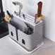 Органайзер для кухонного приладдя MVM пластиковий сірий 185x115x225мм KP-55 GRAY/WHITE 5 з 8